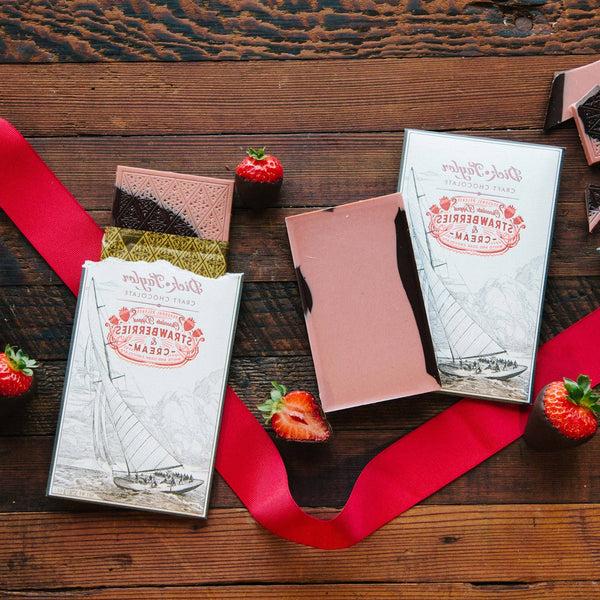 Strawberries & Cream Chocolate Bar